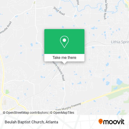 Beulah Baptist Church map