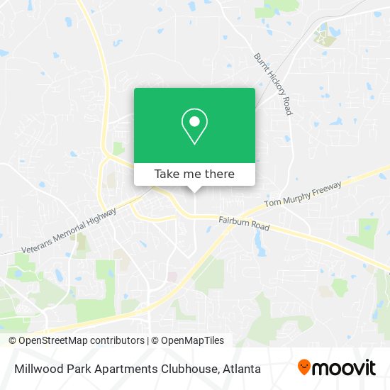 Millwood Park Apartments Clubhouse map