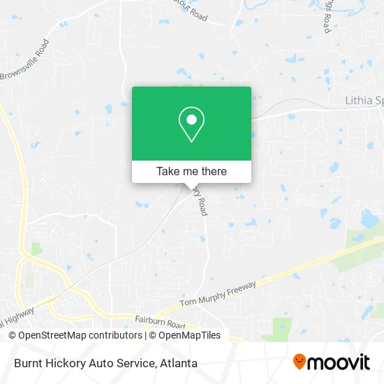 Mapa de Burnt Hickory Auto Service