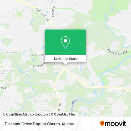 Mapa de Pleasant Grove Baptist Church