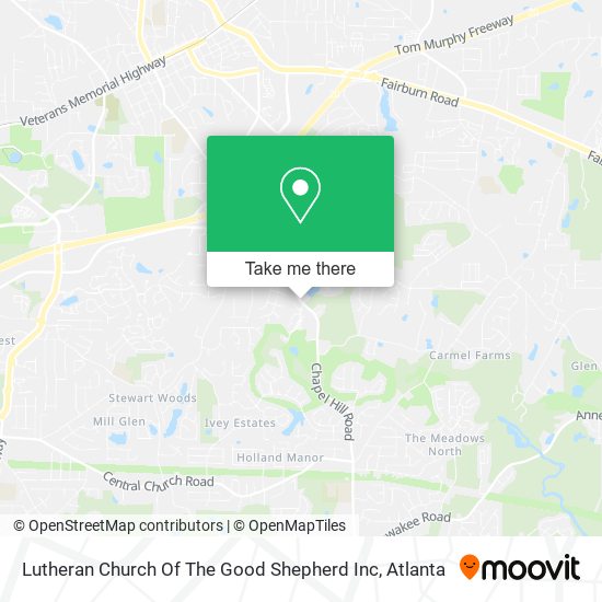 Mapa de Lutheran Church Of The Good Shepherd Inc