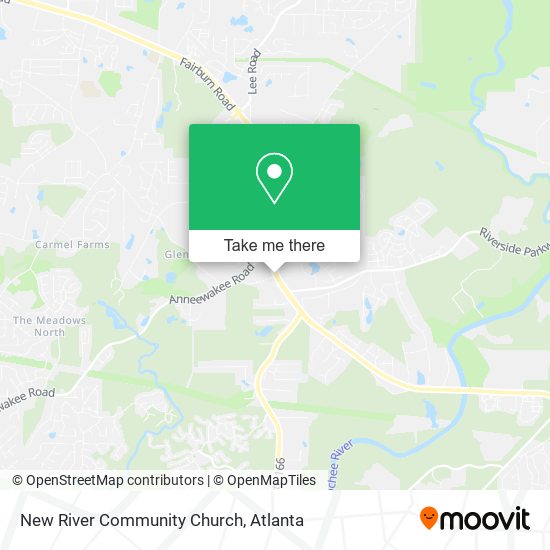 New River Community Church map