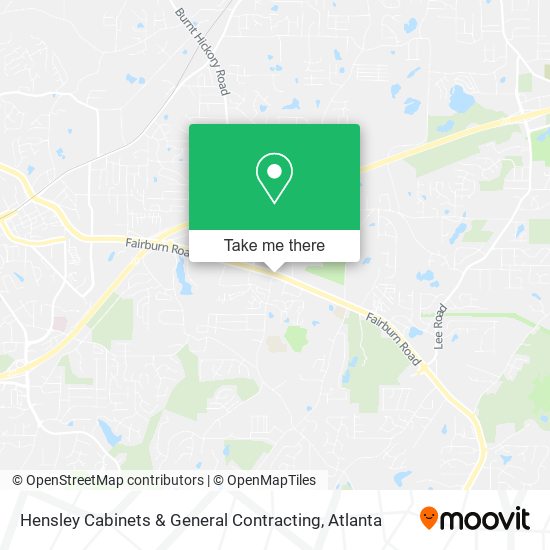 Mapa de Hensley Cabinets & General Contracting