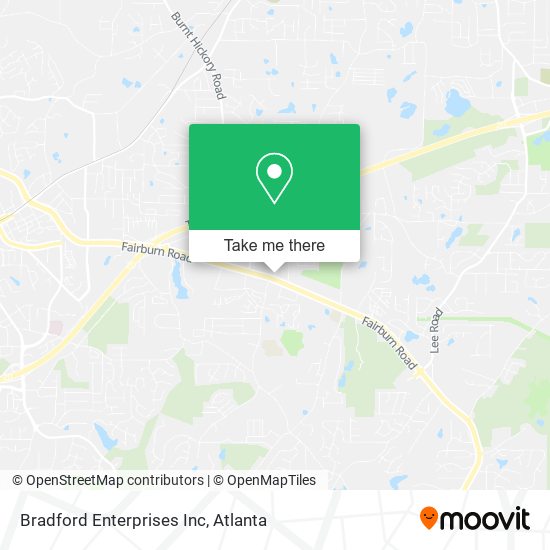 Bradford Enterprises Inc map