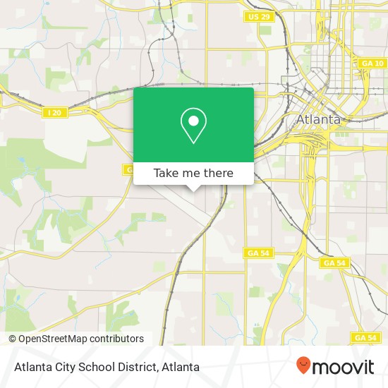 Mapa de Atlanta City School District