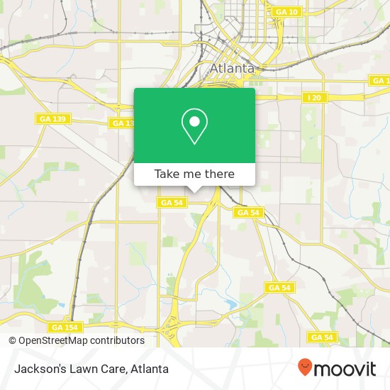 Mapa de Jackson's Lawn Care