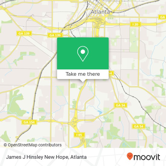 Mapa de James J Hinsley New Hope