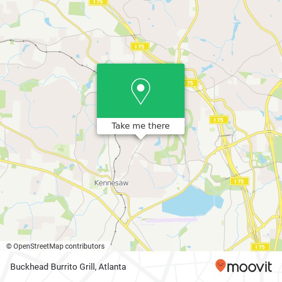 Mapa de Buckhead Burrito Grill