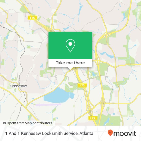 1 And 1 Kennesaw Locksmith Service map