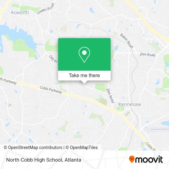 North Cobb High School map