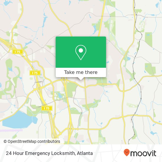 24 Hour Emergency Locksmith map