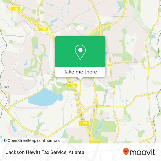 Jackson Hewitt Tax Service map