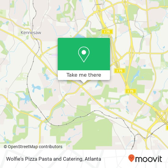 Wolfie's Pizza Pasta and Catering map