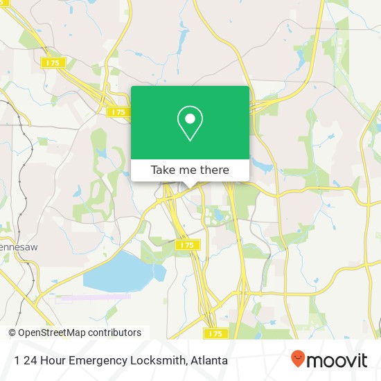 Mapa de 1 24 Hour Emergency Locksmith