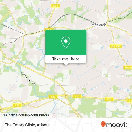 Mapa de The Emory Clinic