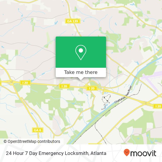 Mapa de 24 Hour 7 Day Emergency Locksmith