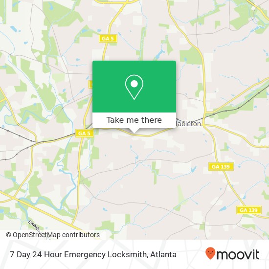 7 Day 24 Hour Emergency Locksmith map