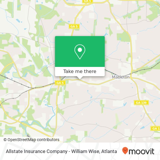 Mapa de Allstate Insurance Company - William Wise