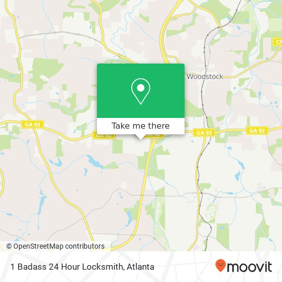 1 Badass 24 Hour Locksmith map