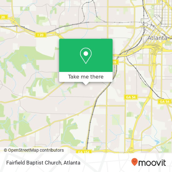 Fairfield Baptist Church map