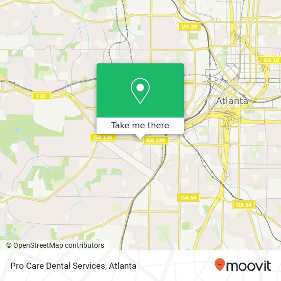 Pro Care Dental Services map