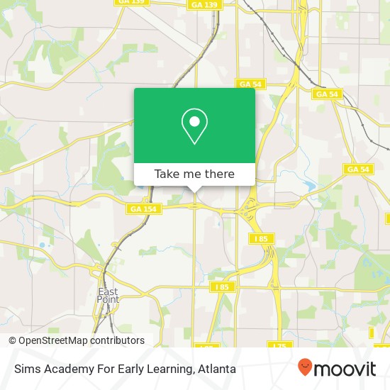 Mapa de Sims Academy For Early Learning