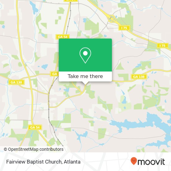Fairview Baptist Church map