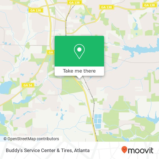 Mapa de Buddy's Service Center & Tires