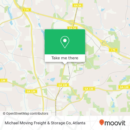 Mapa de Michael Moving Freight & Storage Co