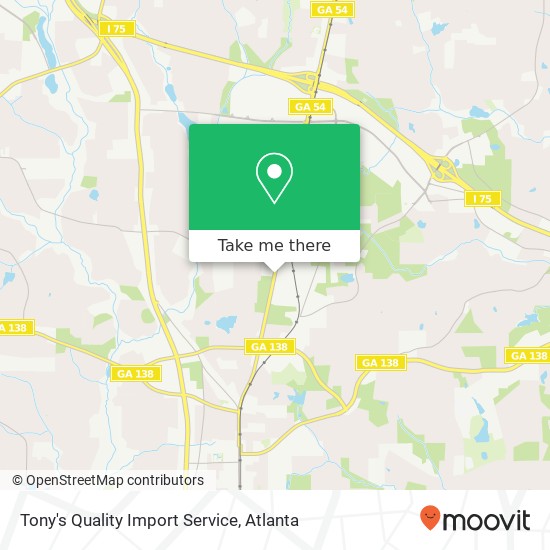 Tony's Quality Import Service map