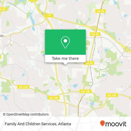 Family And Children Services map