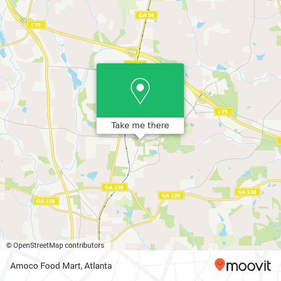 Amoco Food Mart map