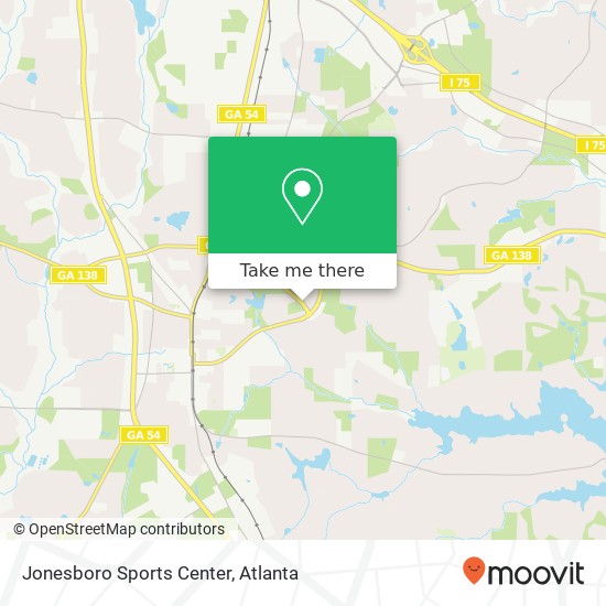 Mapa de Jonesboro Sports Center