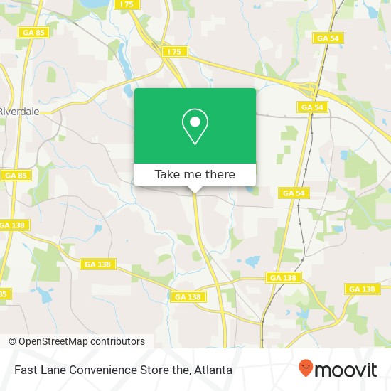 Mapa de Fast Lane Convenience Store the
