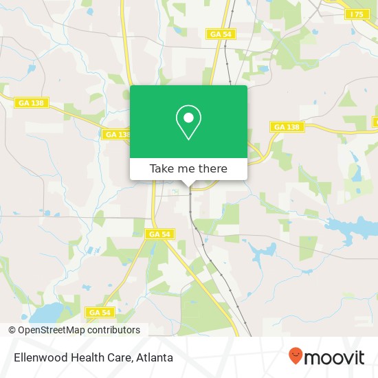 Ellenwood Health Care map