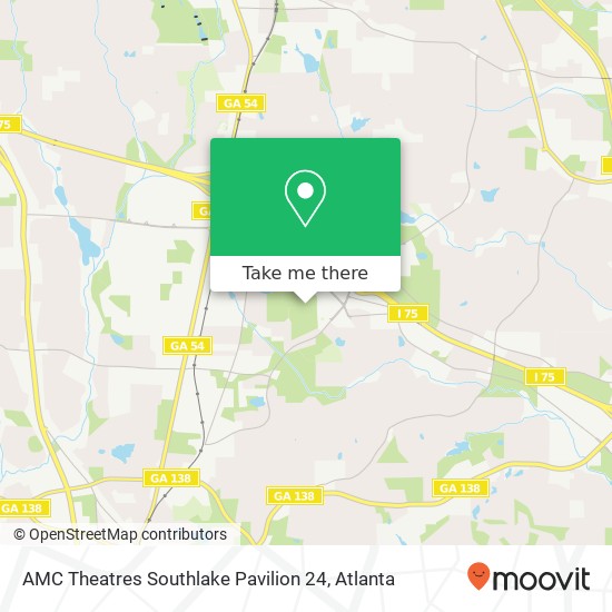 AMC Theatres Southlake Pavilion 24 map