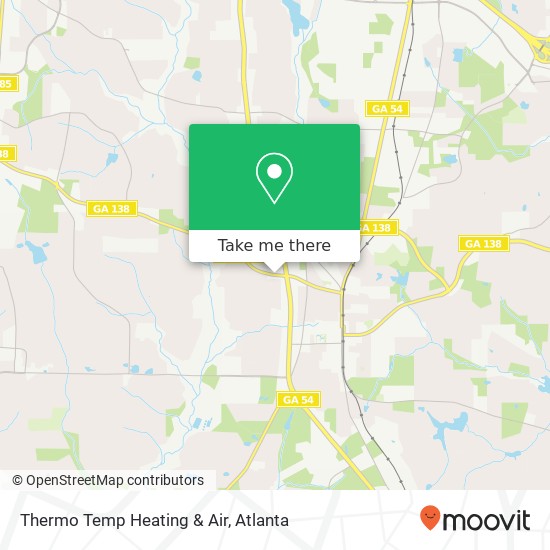 Mapa de Thermo Temp Heating & Air