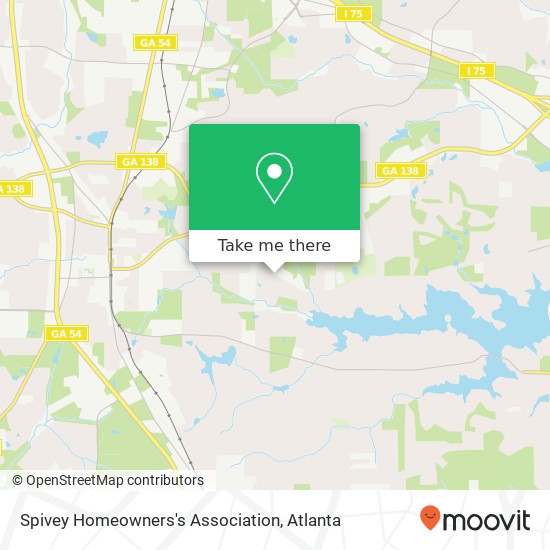 Spivey Homeowners's Association map