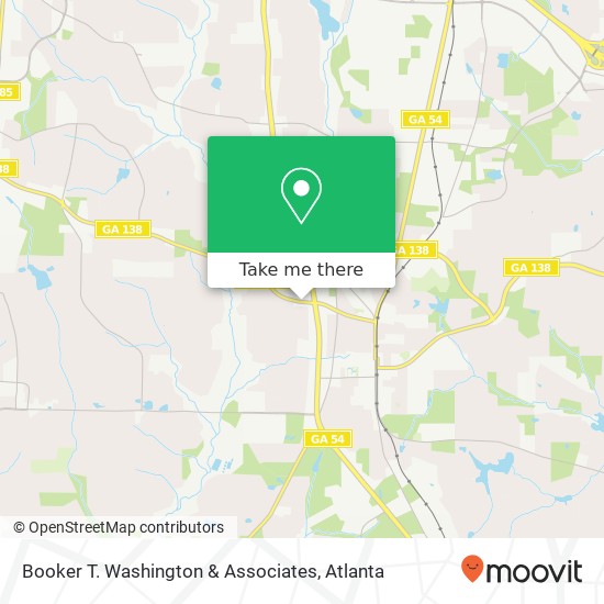 Booker T. Washington & Associates map