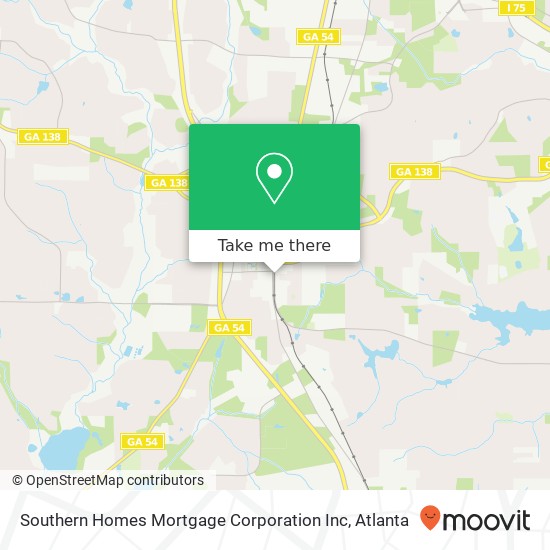 Mapa de Southern Homes Mortgage Corporation Inc