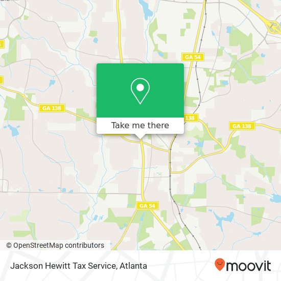 Jackson Hewitt Tax Service map