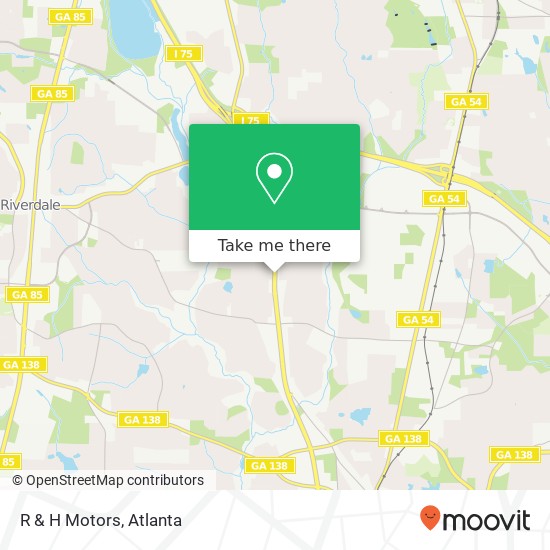 R & H Motors map