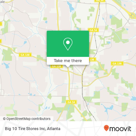 Big 10 Tire Stores Inc map