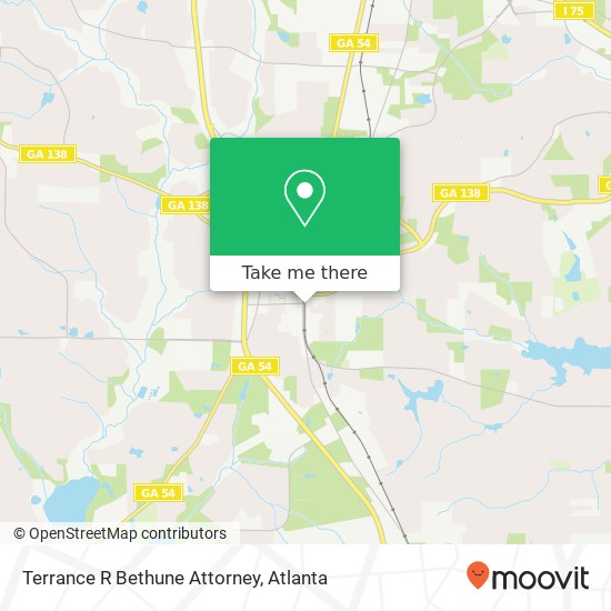 Terrance R Bethune Attorney map