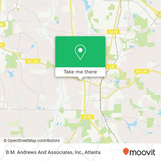 B.M. Andrews And Associates, Inc. map