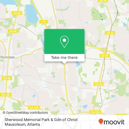 Mapa de Sherwood Memorial Park & Gdn of Christ Mausoleum