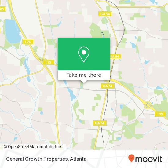 Mapa de General Growth Properties