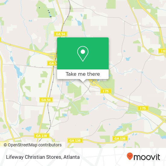 Lifeway Christian Stores map