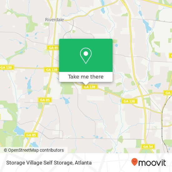 Mapa de Storage Village Self Storage