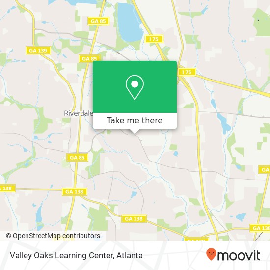 Mapa de Valley Oaks Learning Center